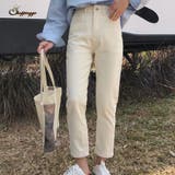 デニムパンツ レディース アンクル丈 | shoppinggo | 詳細画像1 