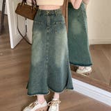 デニムスカート ハイウエスト ロングスカート | shoppinggo | 詳細画像10