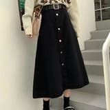デニムスカート ハイウエスト ロングスカート | shoppinggo | 詳細画像2 