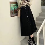 デニムスカート ハイウエスト ロングスカート | shoppinggo | 詳細画像3 