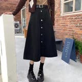 デニムスカート ハイウエスト ロングスカート | shoppinggo | 詳細画像8 