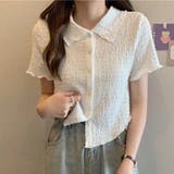 襟付き半袖 Tシャツ tブラウス | shoppinggo | 詳細画像10