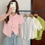 襟付き半袖 Tシャツ tブラウス | shoppinggo | 詳細画像12