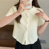 襟付き半袖 Tシャツ tブラウス | shoppinggo | 詳細画像13