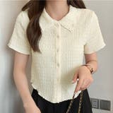 襟付き半袖 Tシャツ tブラウス | shoppinggo | 詳細画像14