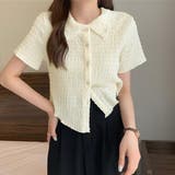 襟付き半袖 Tシャツ tブラウス | shoppinggo | 詳細画像15