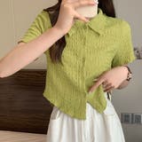 襟付き半袖 Tシャツ tブラウス | shoppinggo | 詳細画像18