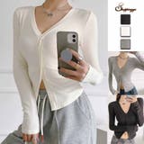 長袖Tシャツ へそ出し トップス | shoppinggo | 詳細画像6 