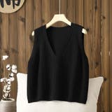 ニットベスト Vネック トップス | shoppinggo | 詳細画像5