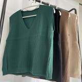 ニットベスト Vネック トップス | shoppinggo | 詳細画像14