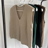 ニットベスト Vネック トップス | shoppinggo | 詳細画像15