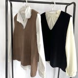 ニットベスト Vネック トップス | shoppinggo | 詳細画像19