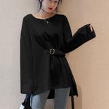 ブラック | Tシャツ レディース 長袖 | shoppinggo