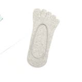 グレー | 5本指 ソックス 靴下 レディース無地 防臭 フットカバー 浅履き | shoppinggo