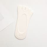 ホワイト | 5本指 ソックス 靴下 レディース無地 防臭 フットカバー 浅履き | shoppinggo