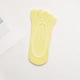 ライトイエロー | 5本指 ソックス 靴下 レディース無地 防臭 フットカバー 浅履き | shoppinggo