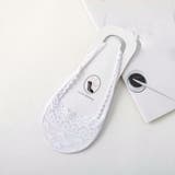 ホワイト | つま先カバーソックス レース靴下 くつ下 | shoppinggo