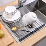 ブラック | 水切りラック シンク上 スリム | shoppinggo