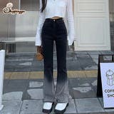 フレアパンツ デニムパンツ グラデーション | shoppinggo | 詳細画像1