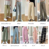 チェック柄パンツ ワイドパンツ レディース | shoppinggo | 詳細画像2