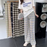チェック柄パンツ ワイドパンツ レディース | shoppinggo | 詳細画像12