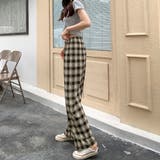 チェック柄パンツ ワイドパンツ レディース | shoppinggo | 詳細画像15