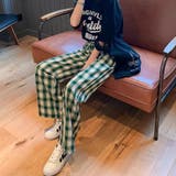 チェック柄パンツ ワイドパンツ レディース | shoppinggo | 詳細画像17