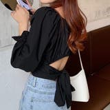 ブラウス バックリボン スクエアネック | shoppinggo | 詳細画像10 