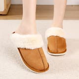 キャメル | ファースリッパ ルームシューズ フェイクファー | shoppinggo