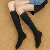 ブラック | 裏起毛ハイソックス 冷え取り靴下 冷えとり | shoppinggo
