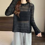 ニット 透かし編み シアーニット | shoppinggo | 詳細画像7 