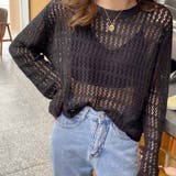 ニット 透かし編み シアーニット | shoppinggo | 詳細画像9 