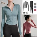 フィットネスウェア 2点セット レディース | shoppinggo | 詳細画像1