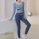 ヨガウェア 上下セット カップ付 | shoppinggo | 詳細画像7