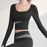 ヨガウェア 上下セット カップ付 | shoppinggo | 詳細画像15