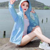 ブルー | ラッシュガード UVパーカー UVカット | shoppinggo