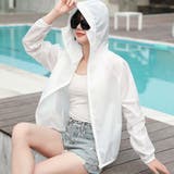 ホワイト | ラッシュガード UVパーカー UVカット | shoppinggo