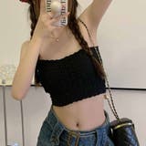 ブラック | キャミソール カップ付 キャミタンクトップ | shoppinggo