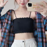 ブラック | キャミソール カップ付 キャミタンクトップ | shoppinggo