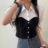 ブラック | 夏服 半袖Tシャツ トップス | shoppinggo