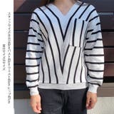 ニットトップス Vネックニット セーター | shoppinggo | 詳細画像3 