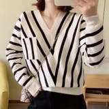 ニットトップス Vネックニット セーター | shoppinggo | 詳細画像9 
