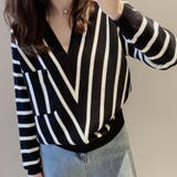 ニットトップス Vネックニット セーター | shoppinggo | 詳細画像11 