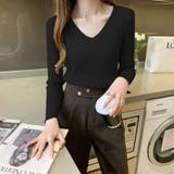 ブラック | ニットセーター春物 レディース 長袖 | shoppinggo