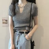 サマーニット へそ出し トップス | shoppinggo | 詳細画像7