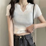 サマーニット へそ出し トップス | shoppinggo | 詳細画像10