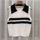 ホワイト | タンクトップ ニットキャミソール レディース | shoppinggo