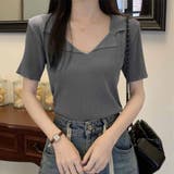 グレー | ニット レディース 半袖 | shoppinggo