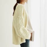 ニットカーディガンVネック レディース カーディガン | shoppinggo | 詳細画像10 