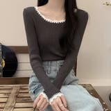 リブニット バイカラー 細身 | shoppinggo | 詳細画像9 